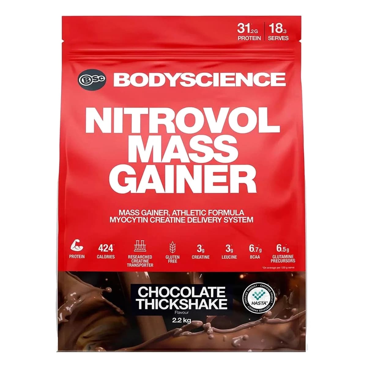 BSC Mass Gainer 2.2kg Chocolate Thickshake