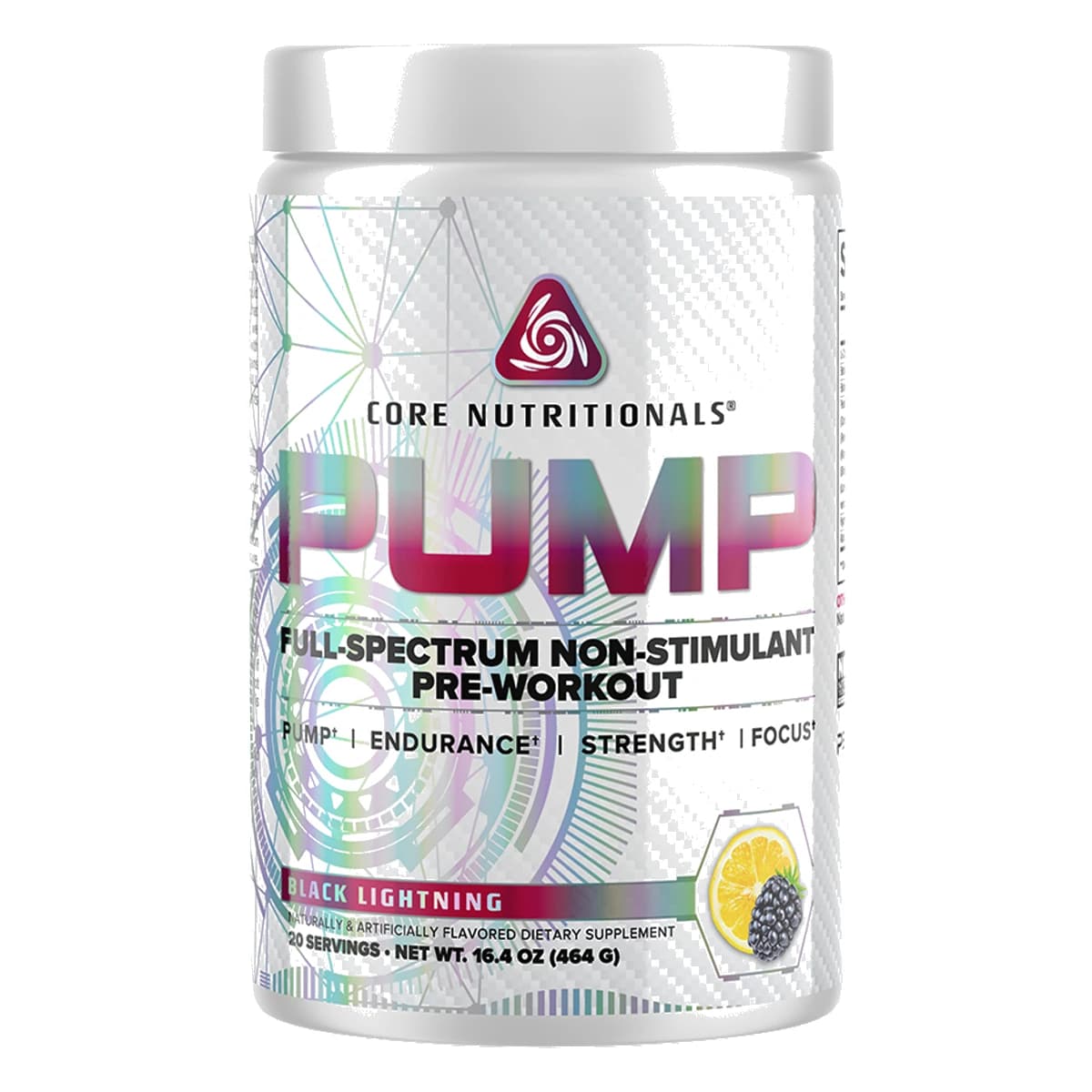 Core Pump Non Stim PreWorkout Black Lightning
