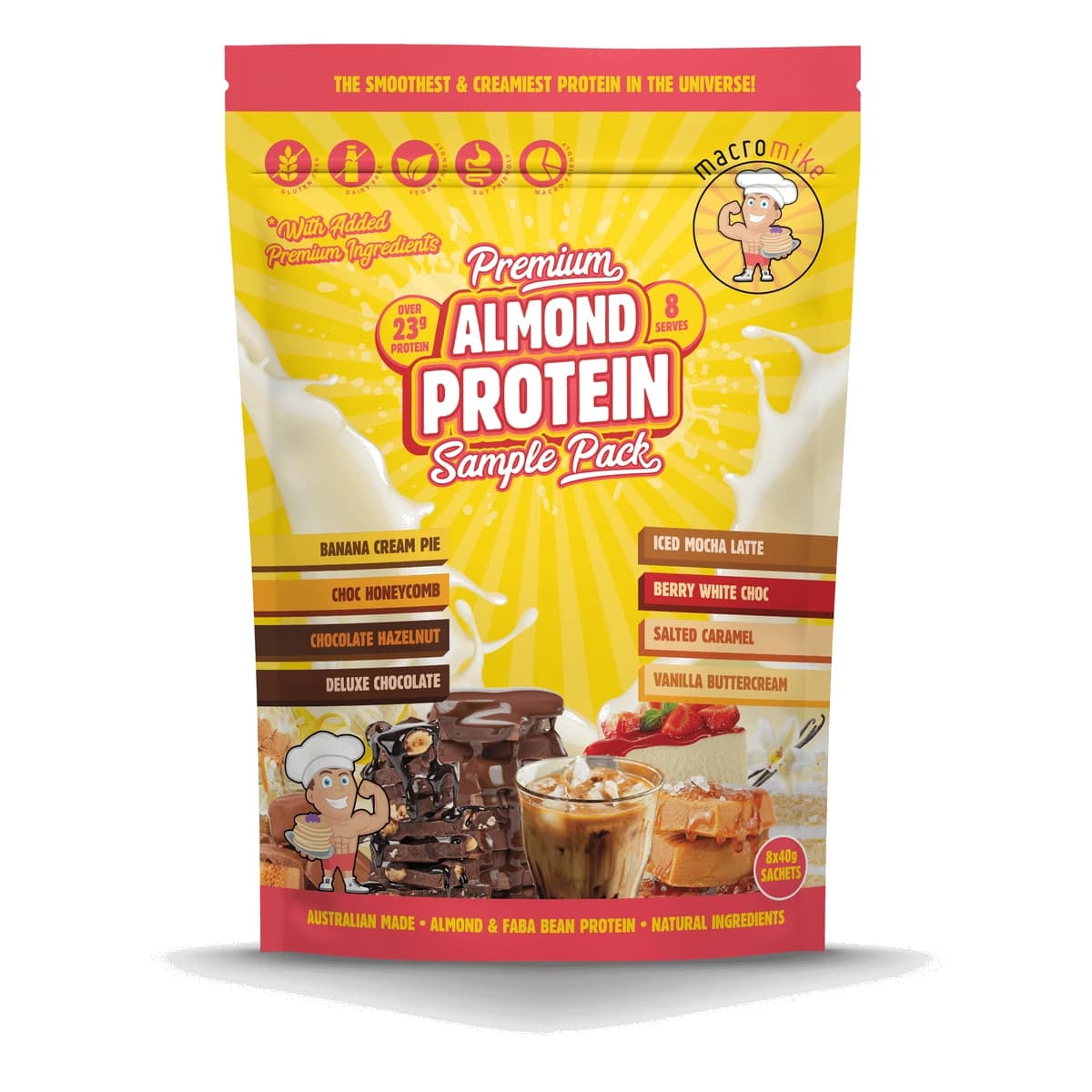 Macro Mike Almond Protein Sample