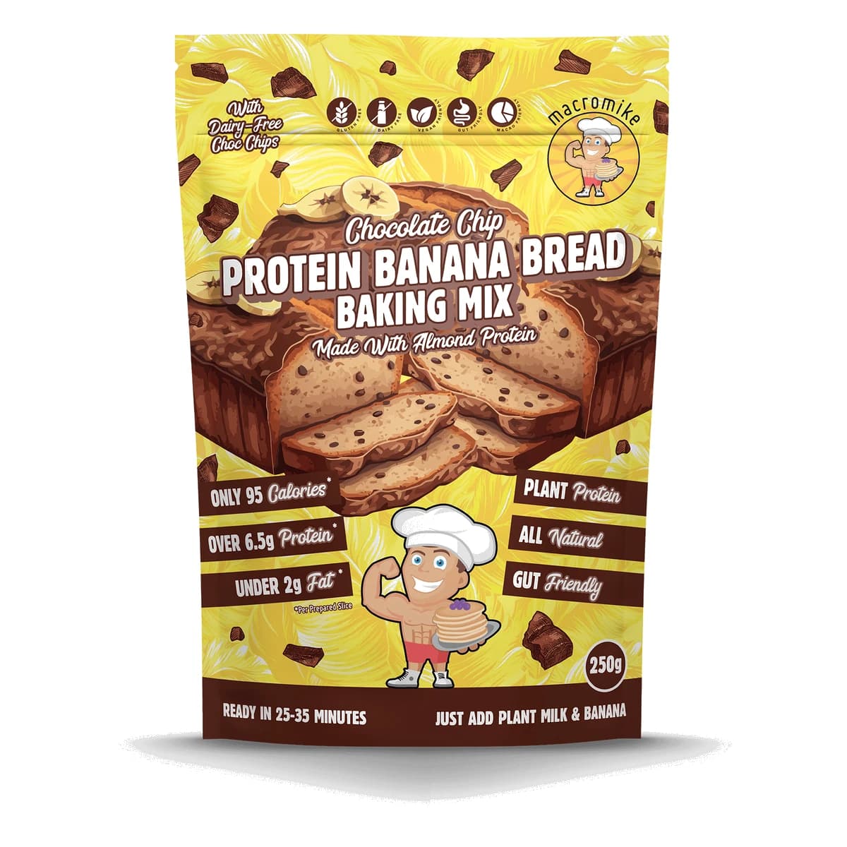 Macro Mike - Banana Bread Mix Choc Chip 250g