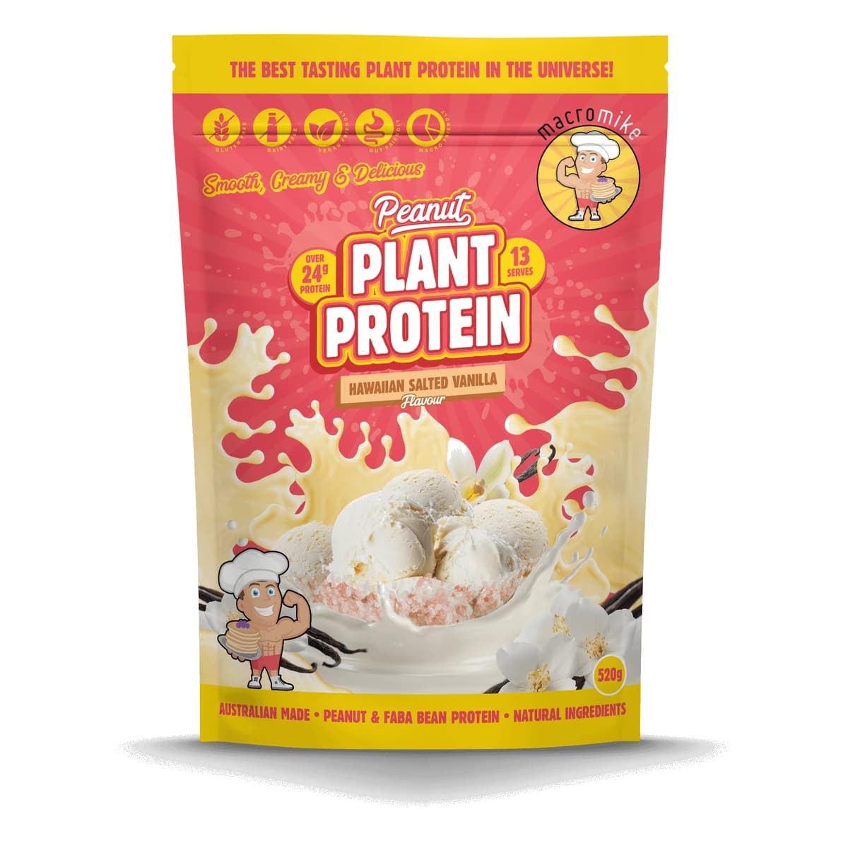 Macro Mike Peanut Protein, Hawaiian Salted Vanilla
