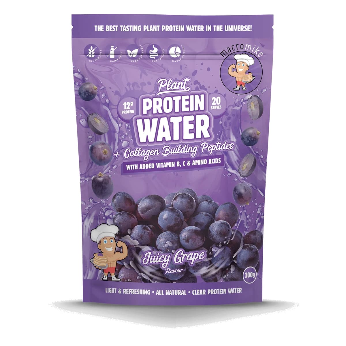 Macro Mike Plant Protein Waterjuicy Grape