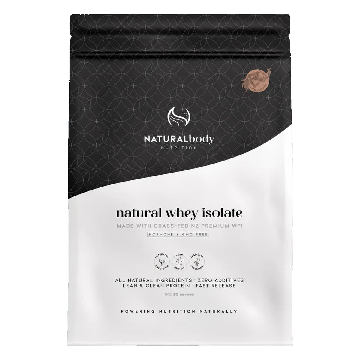 Natural Body Nutrition Isolate Chocolate 1kg 33 Serves