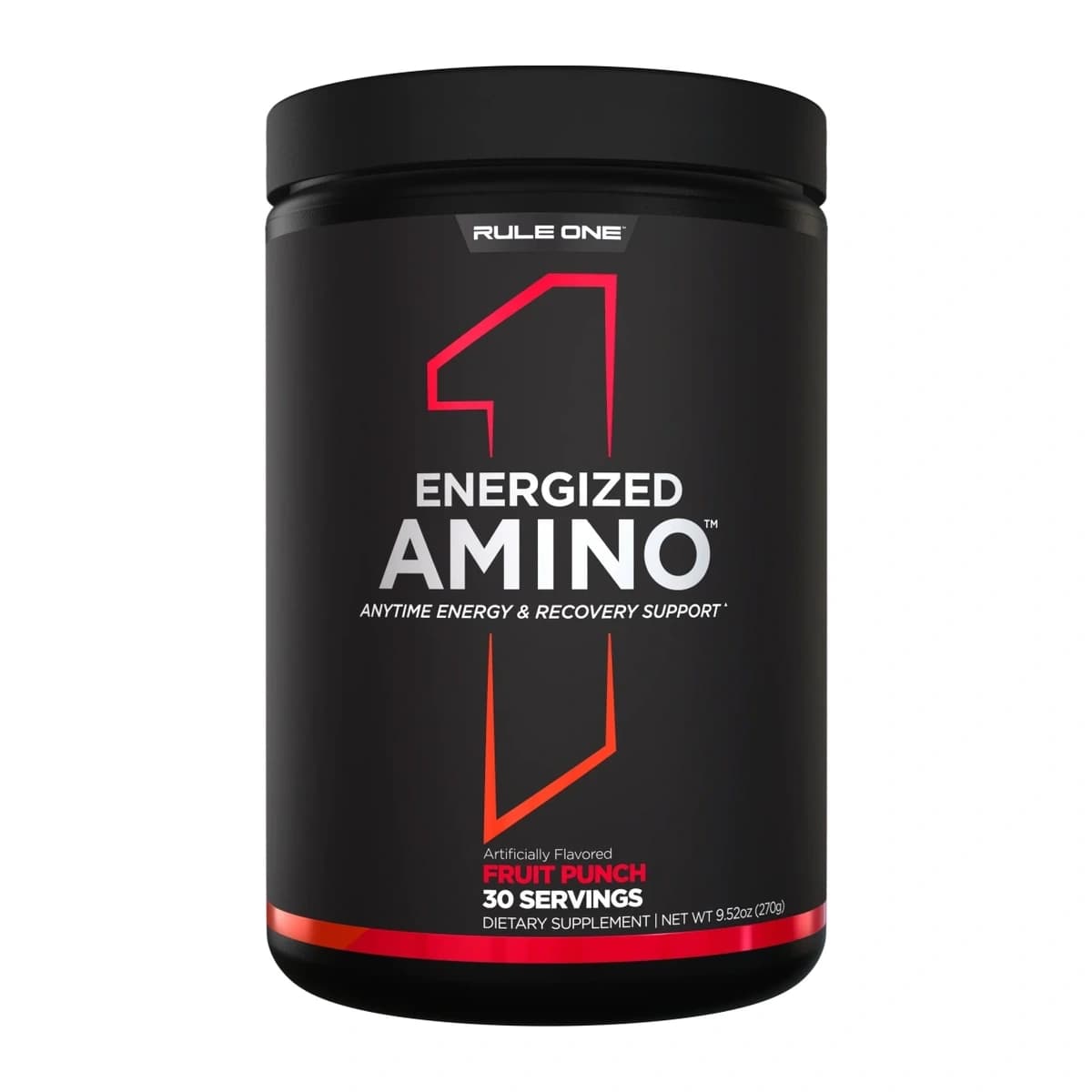 Rule 1 Energized Amino Fruit Punch 270g 30 Serves