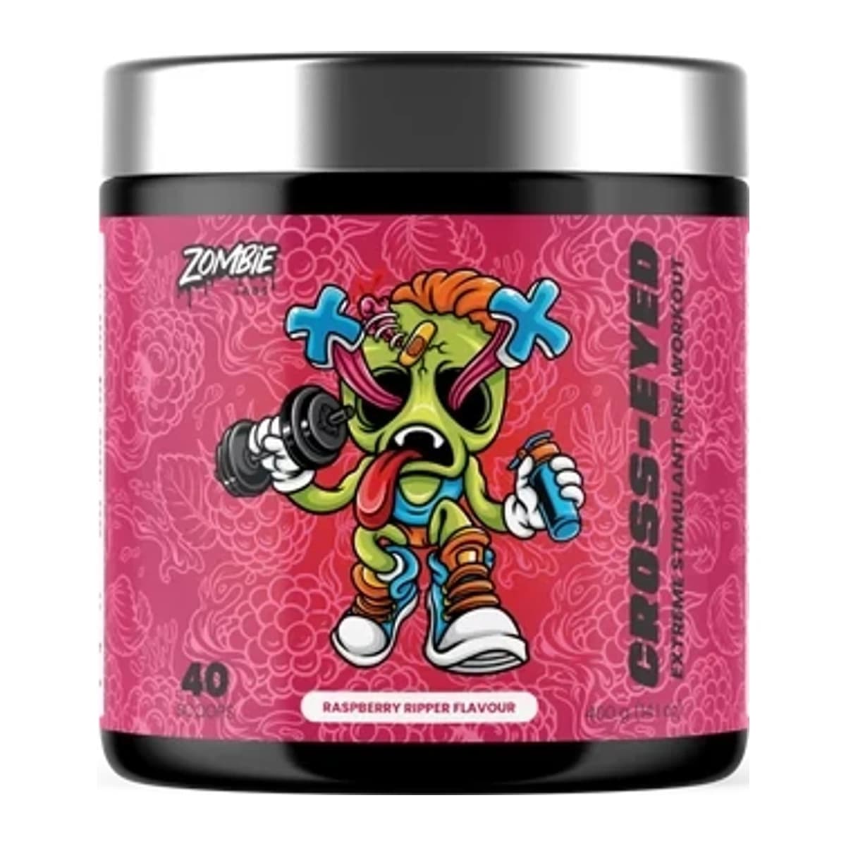 Zombie Compound Z Extreme High-StimRaspberry Ripper 432g 40 Scoops