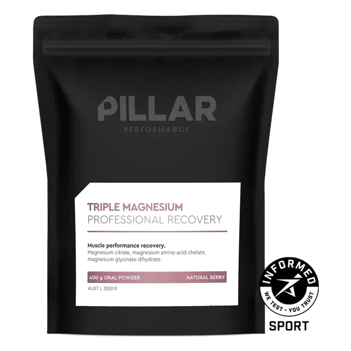 PILLAR Performance - Triple Magnesium Recovery Powder Pouch