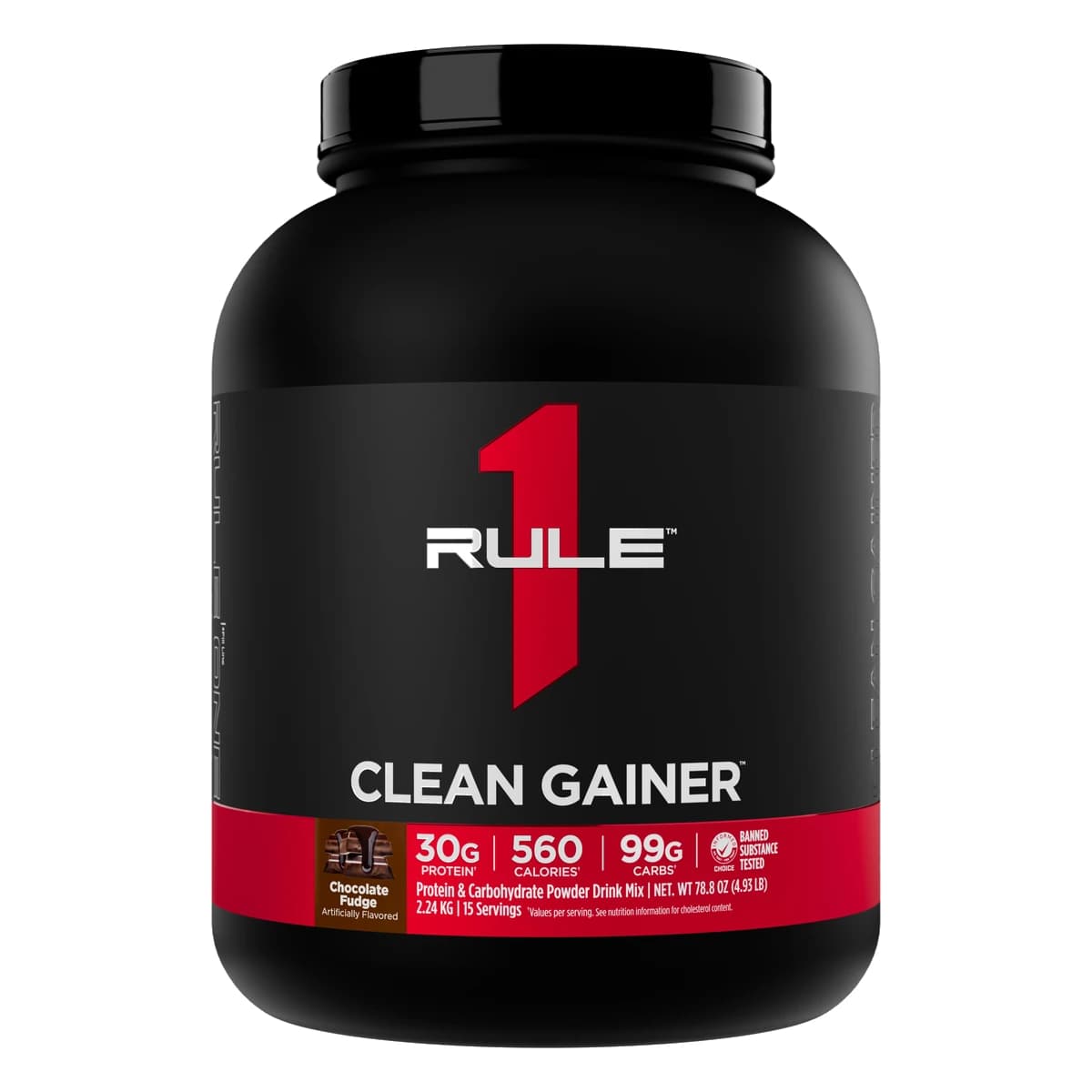 Rule 1 Clean Gainer Chocolate Fudge 4.47kg 30 Serves