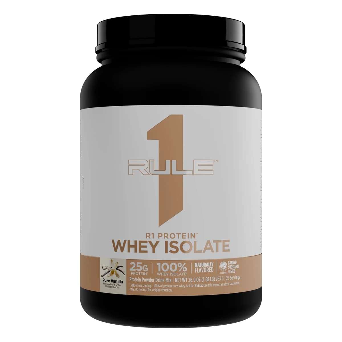 R1 Protein Whey Isolate Natural Pure, Vanilla