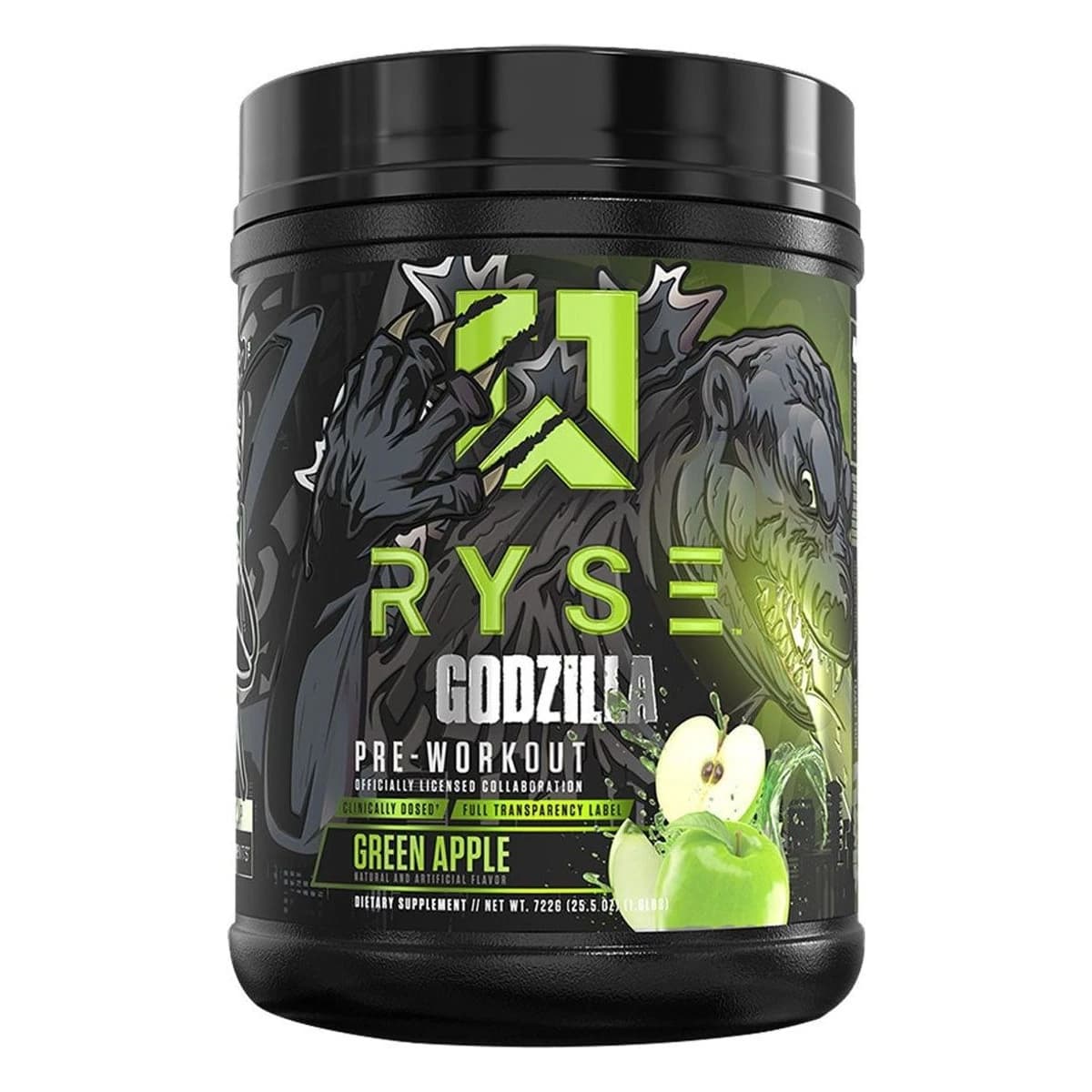 Ryse Godzilla Pre-workout, Green Apple