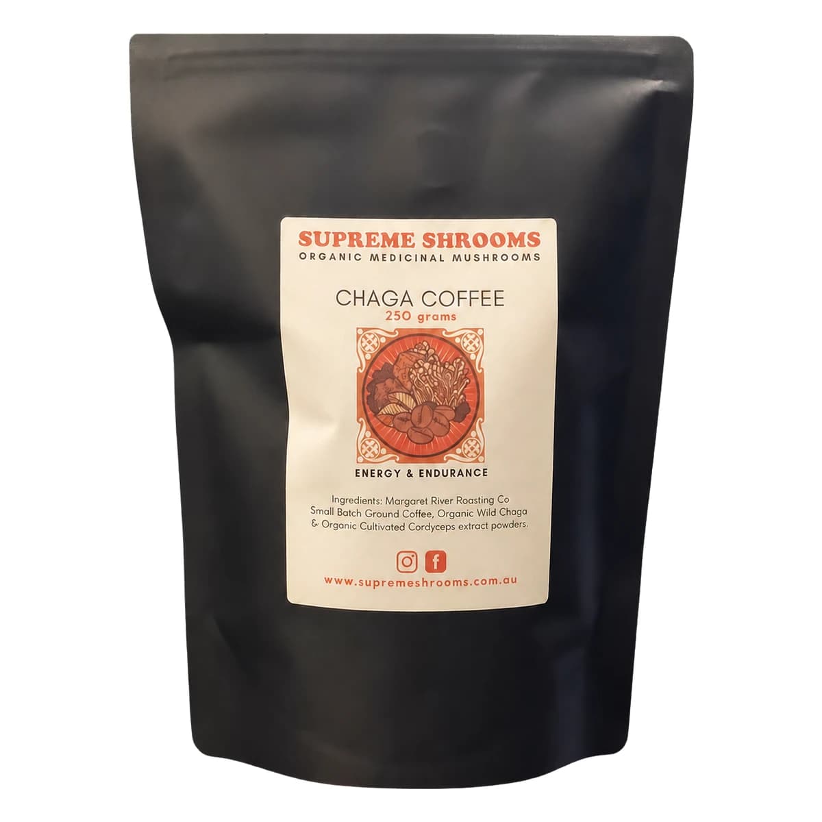 Supremem Shrooms 250g Chaga Coffee