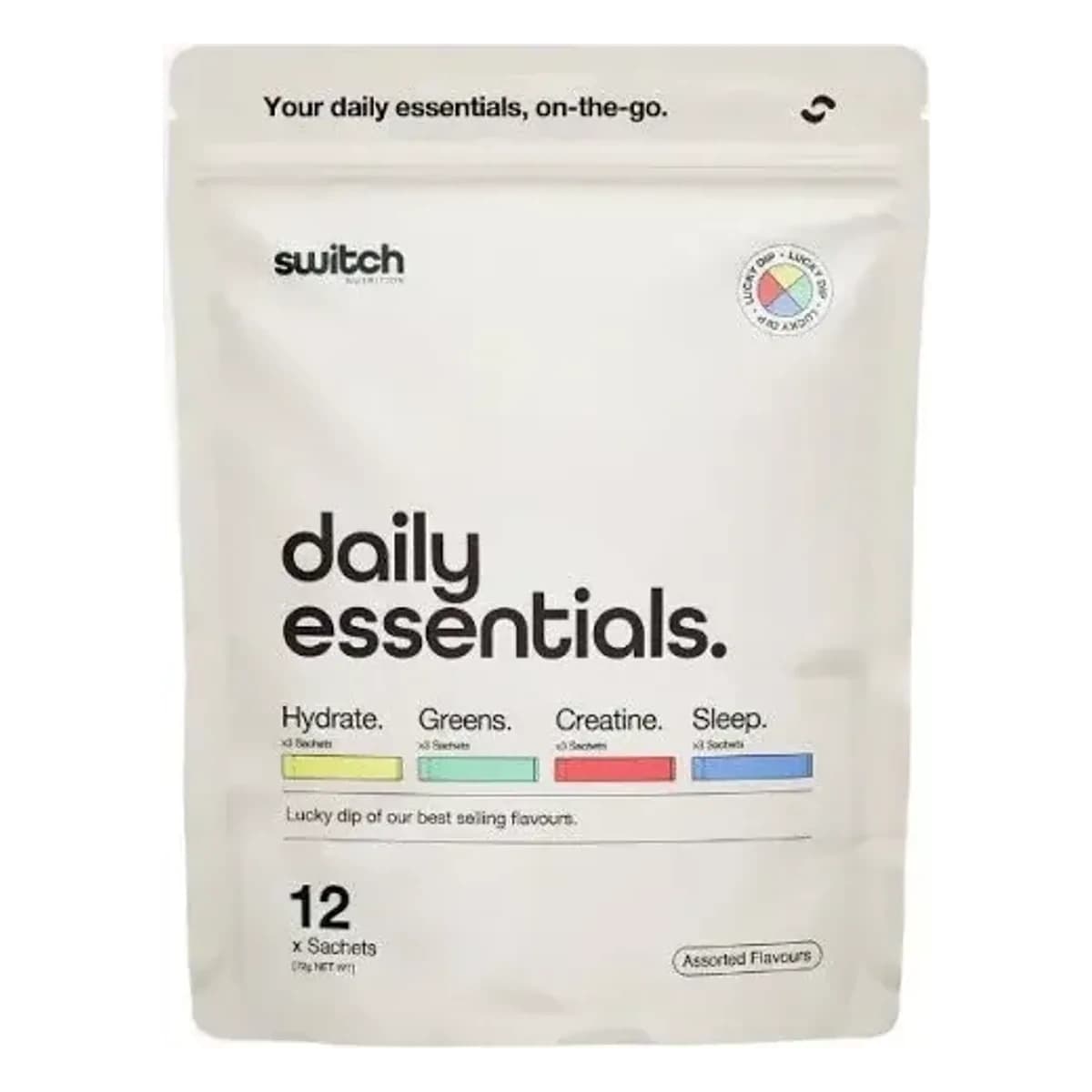 Switch Daily Essentials 12 sachets assorted
