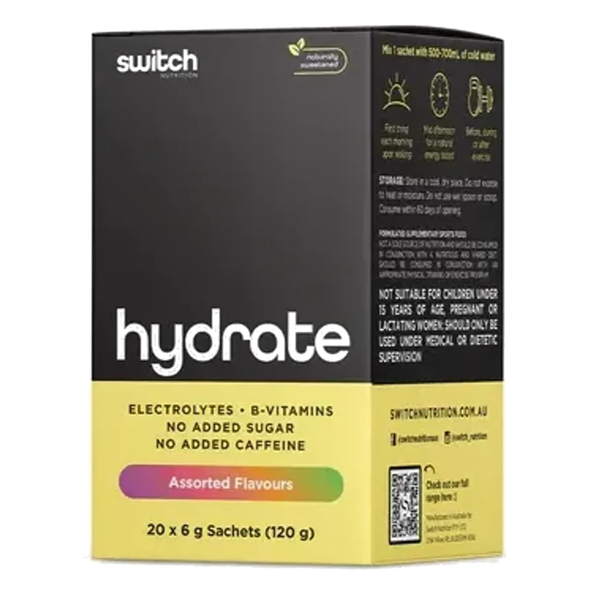 Switch Hydrate Perform Assorted Flavour 20 sachet Box