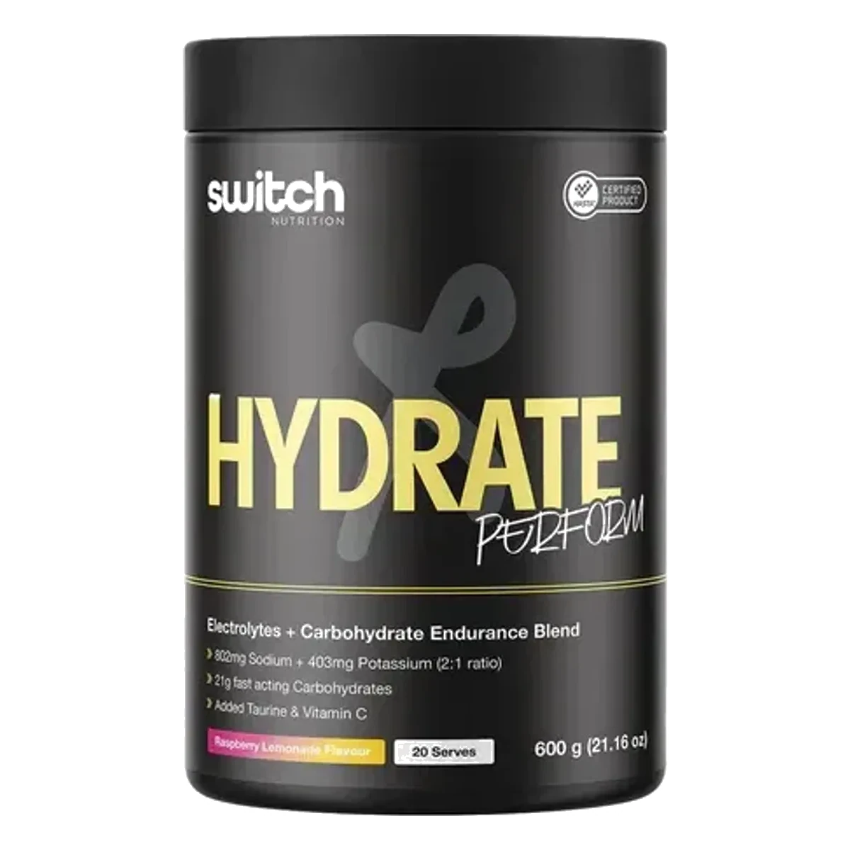 Switch Hydrate Perform Raspberry Lemonade 600g