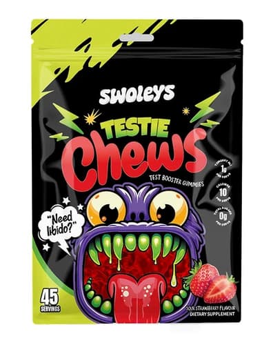 Swoleys Testie Chews Sour Strawberry