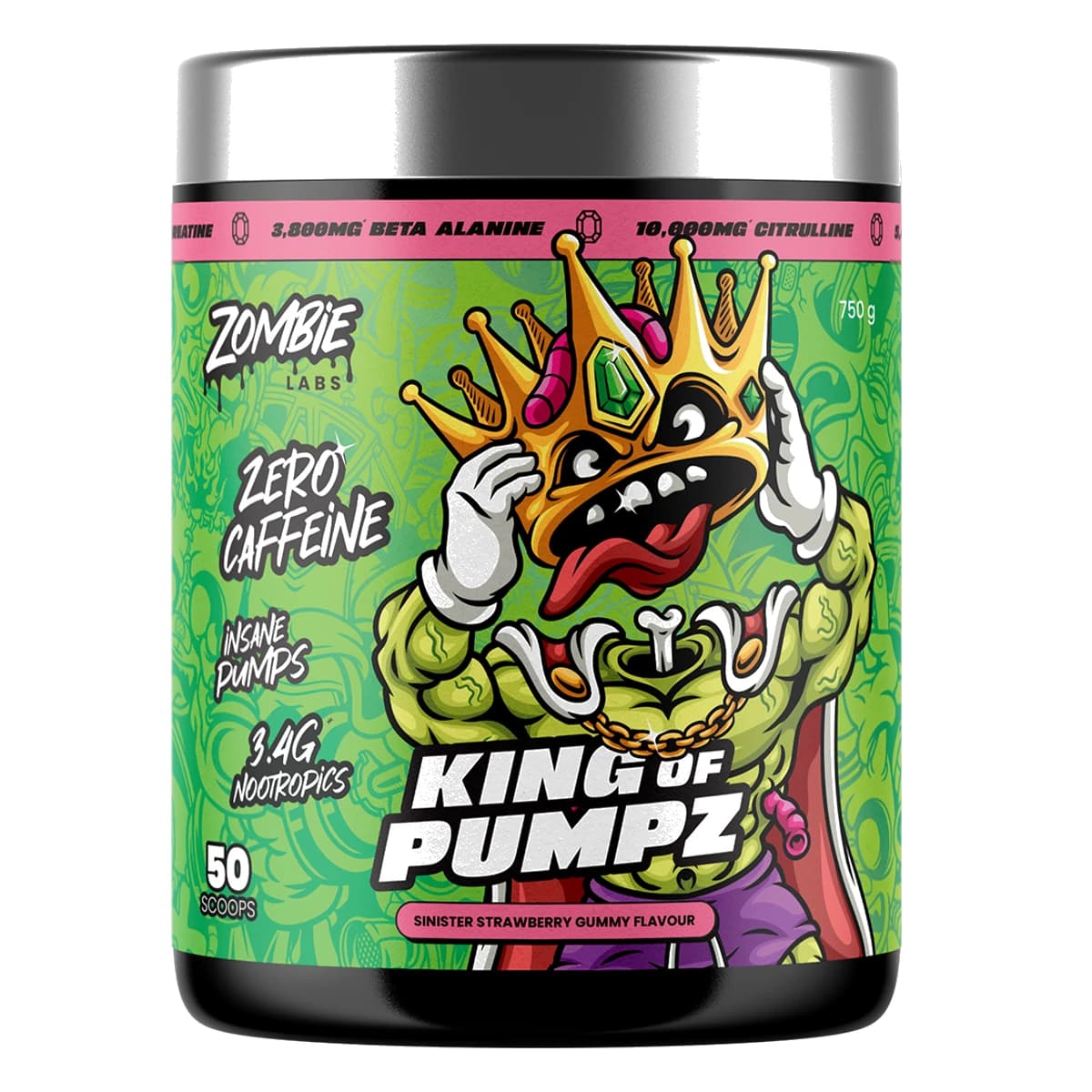 Zombie King Of Pumpz, Strawberry Gummy