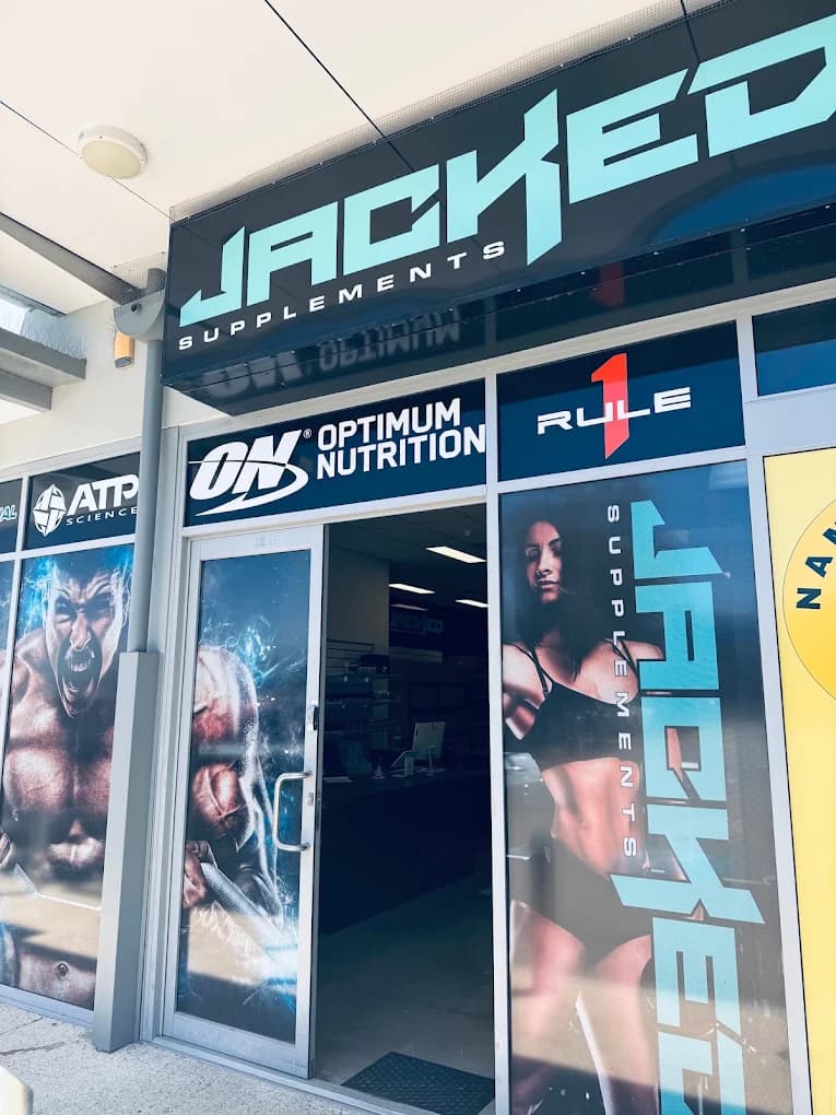 The Jacked Supplements shopfront in Port Kennedy, shop 12B
