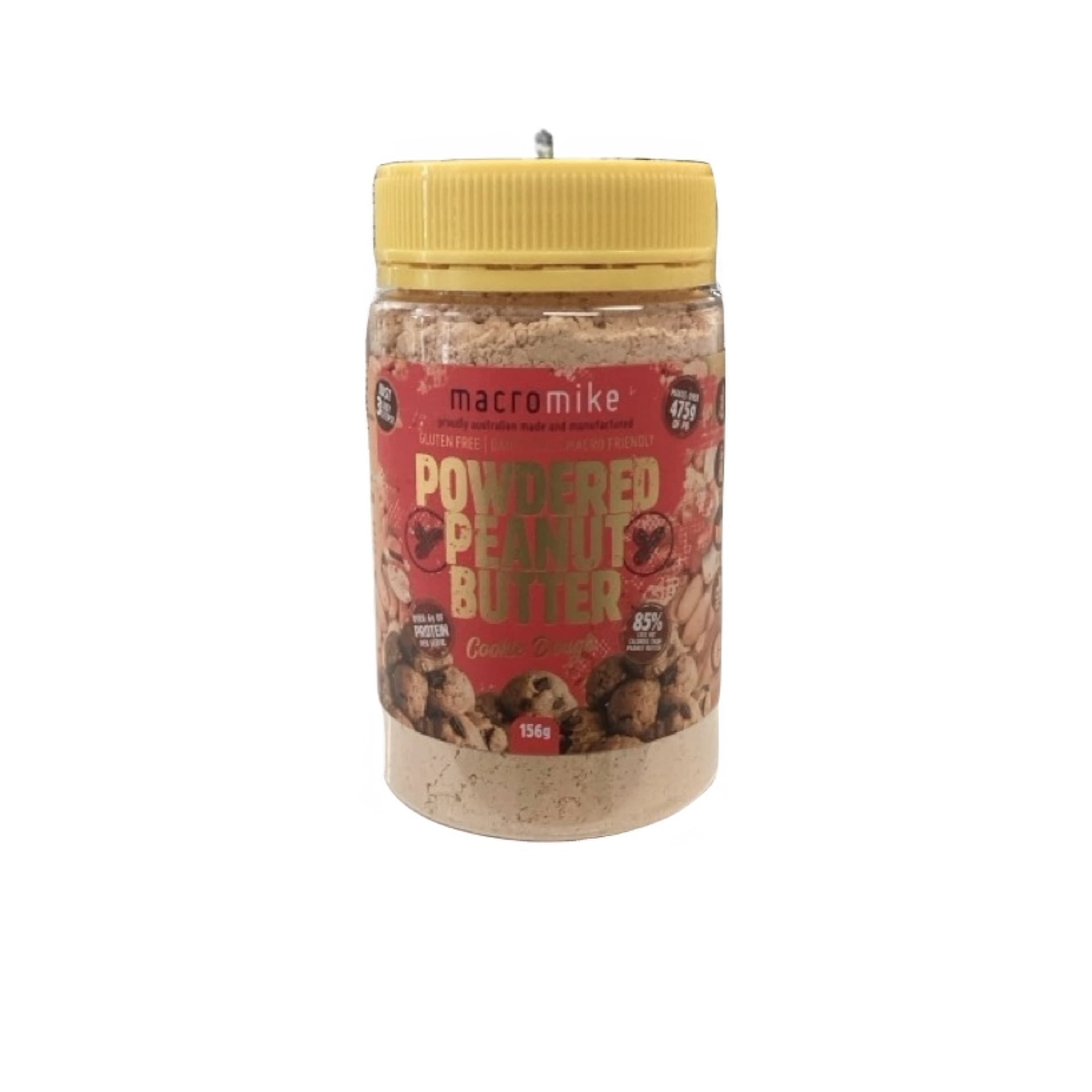 Macro Mike Powdered Peanut Butter Cookie Dough Jar 156 g