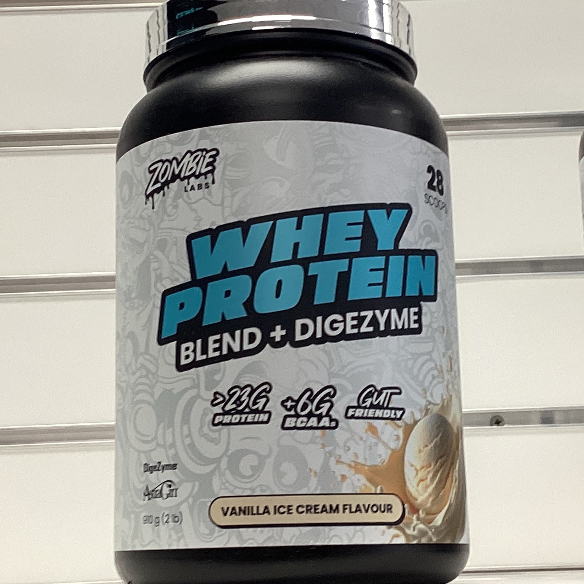 ZOMBIE WHEY PROTEIN - WPC / WPI BLEND + DIGEZYME® + ASTRAGIN® (NEW) VANILLA ICE CREAM