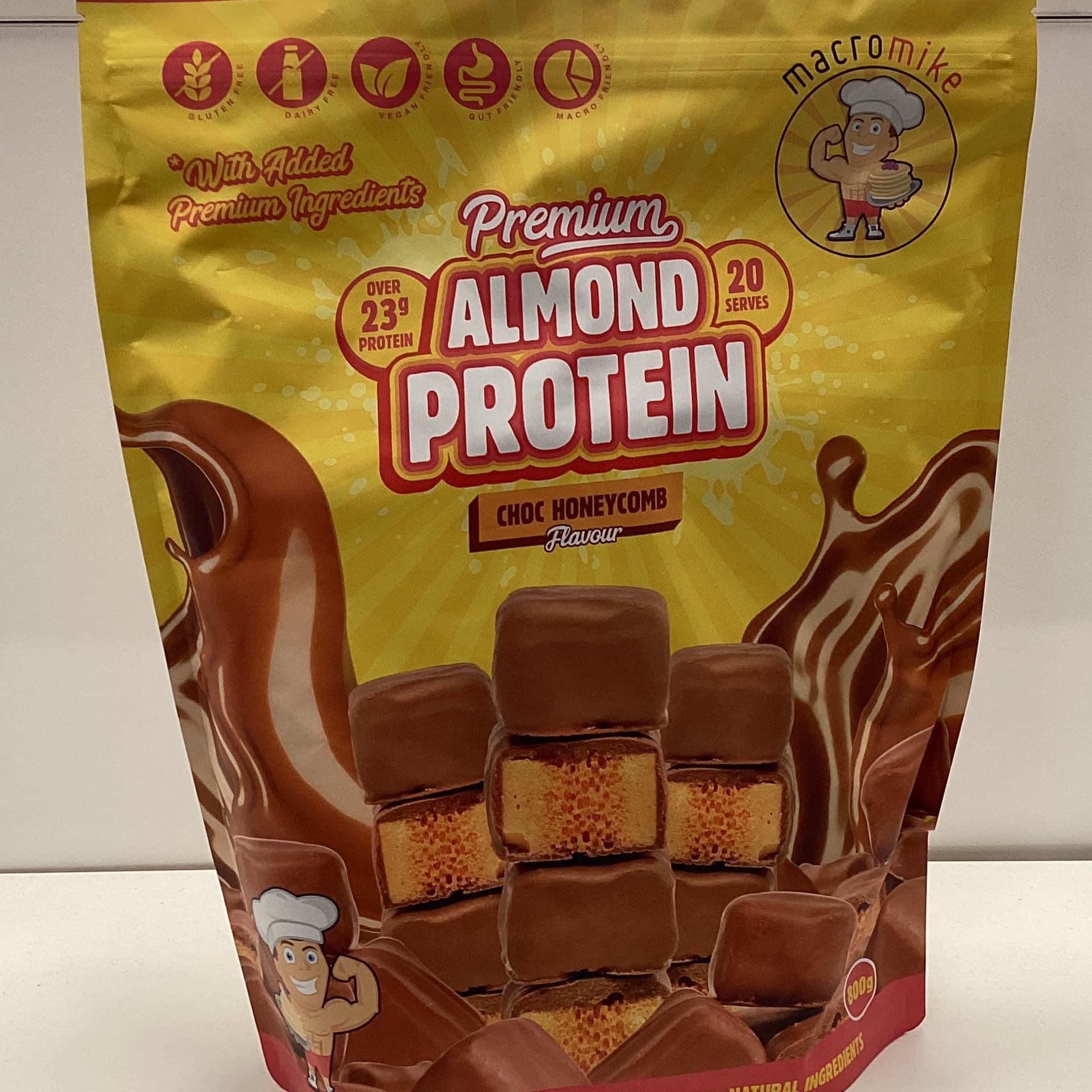 Macro Mike Almond Protein - Choc Honeycomb