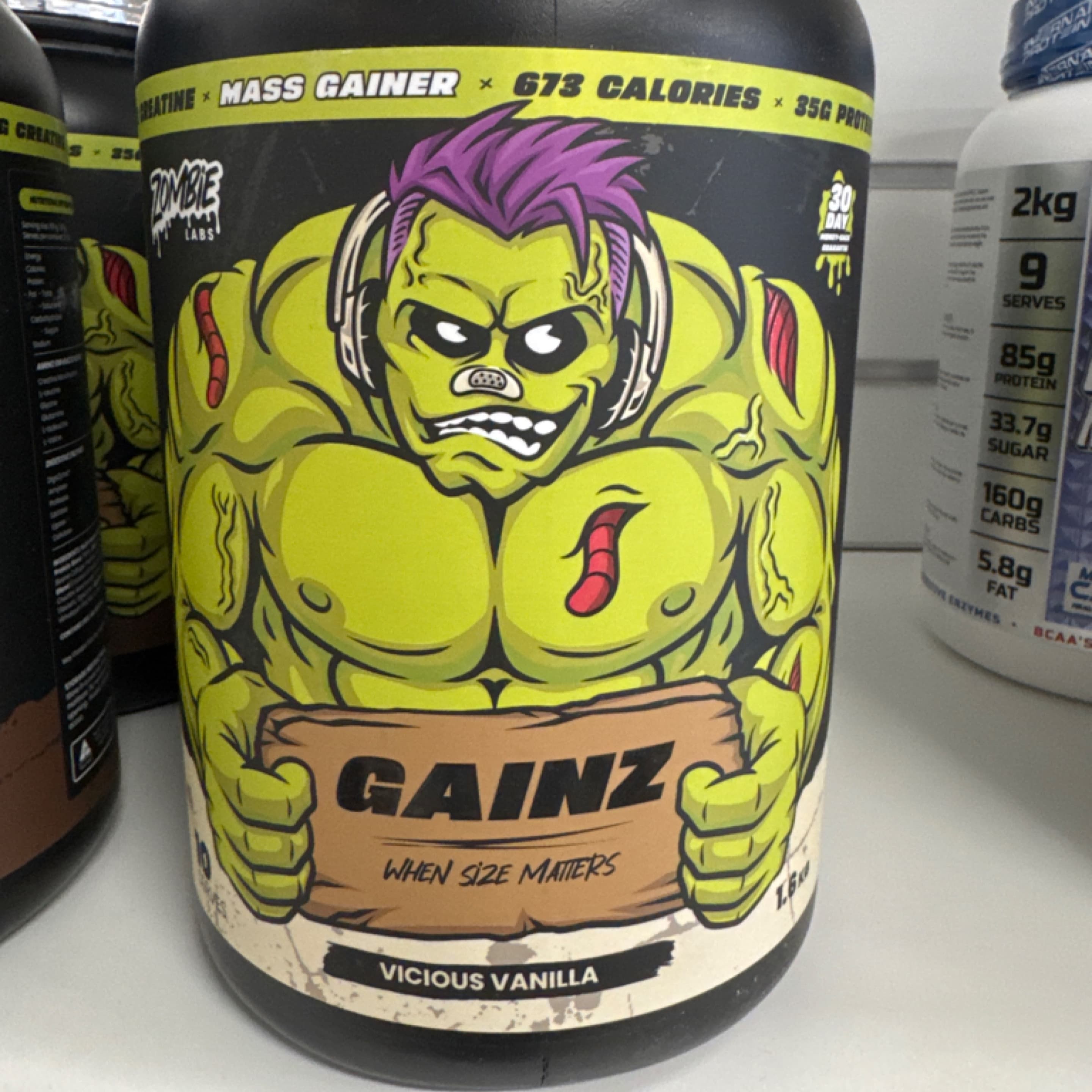 Zombie Labs Gainz - Mass Gainer + Creatine Vicious Vanilla