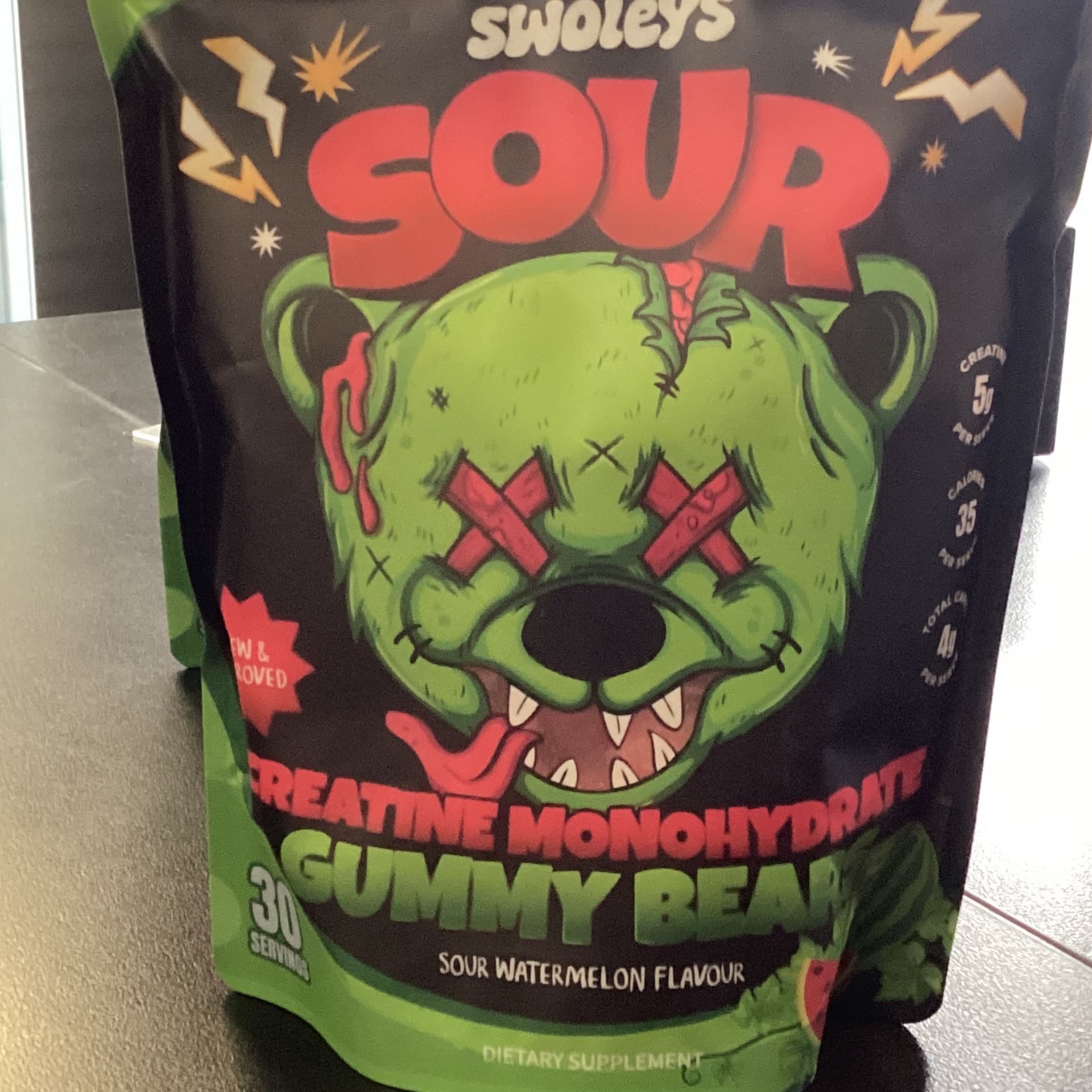 Swoleys Sour Creatine Gummy Bear - Sour Peach