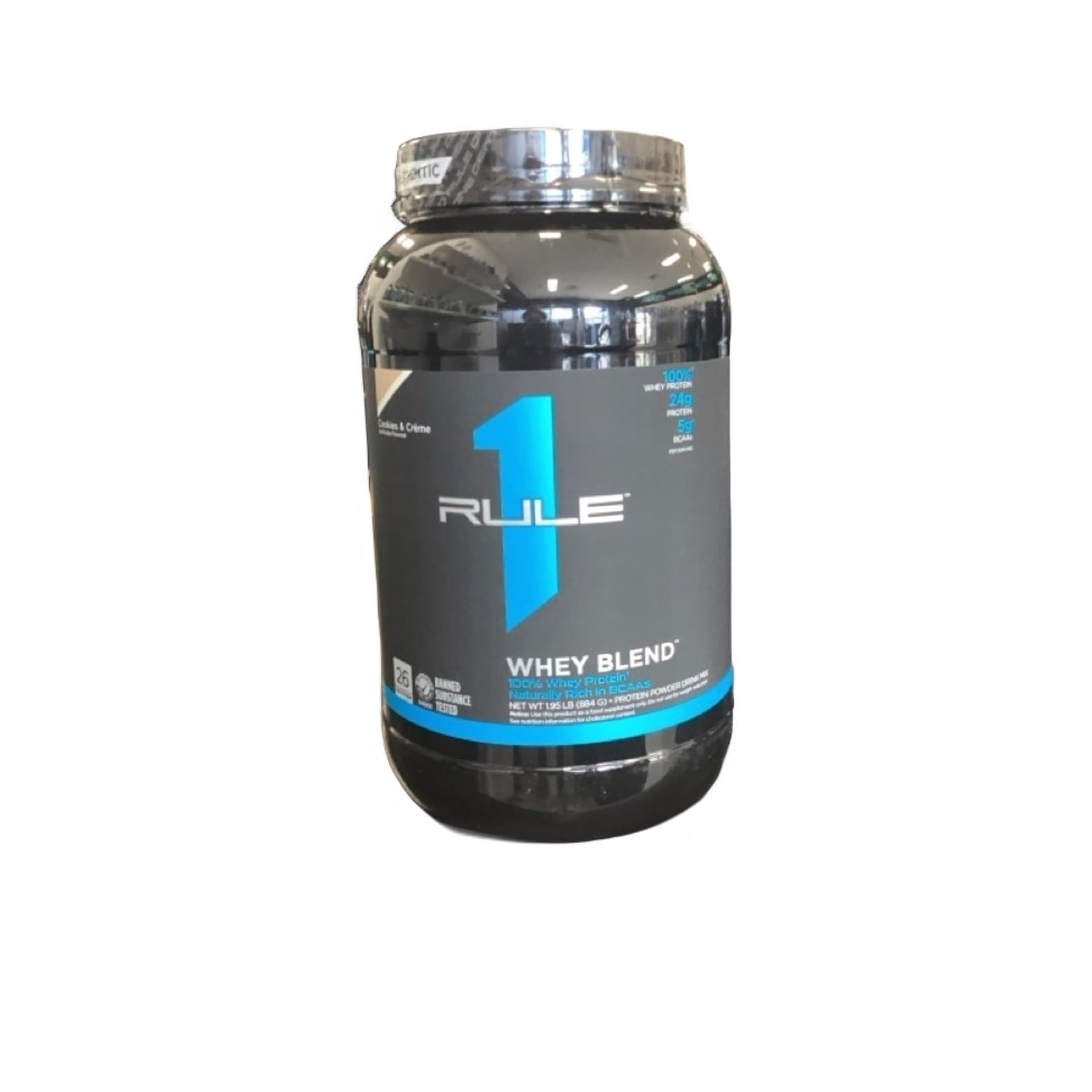 R1 WHEY PROTEIN 2LB COOKIES & CREME 26 SERV