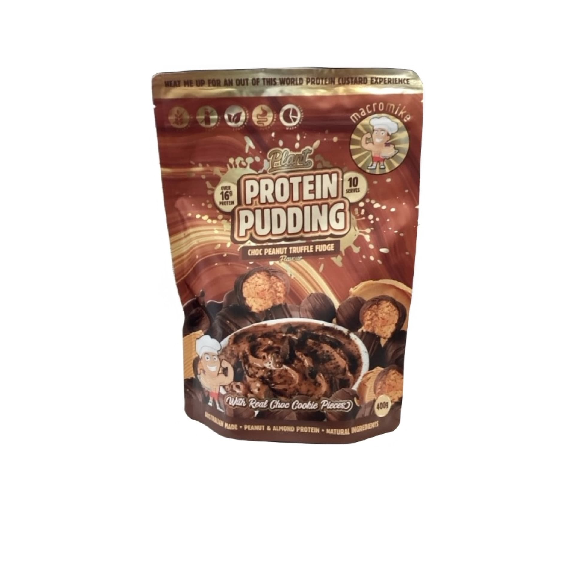 Macro Mike Chocolate Peanut Butter Truffle Plant Protein Pudding 400 g