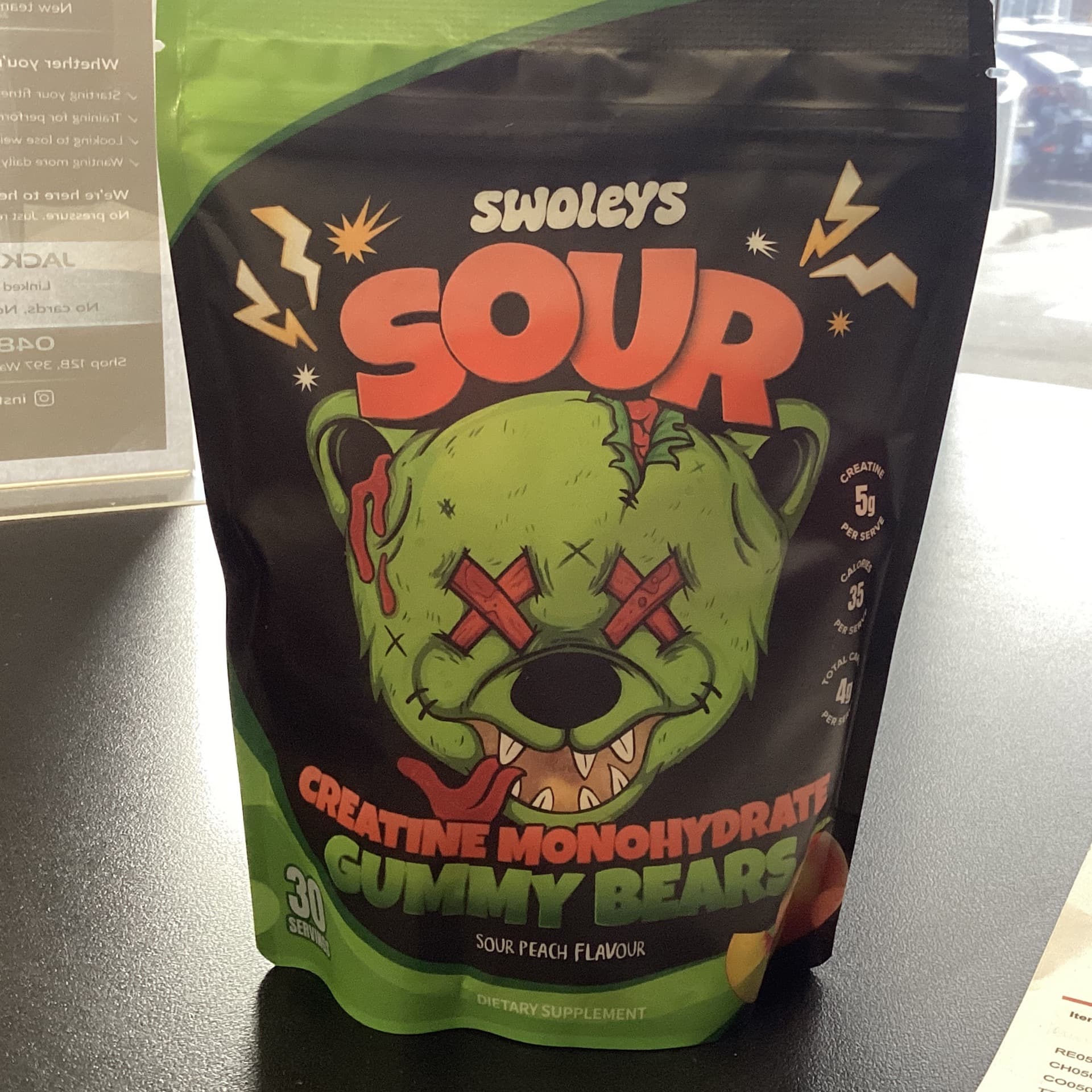 Swoleys Sour Creatine Gummy Bear - Sour Watermelon