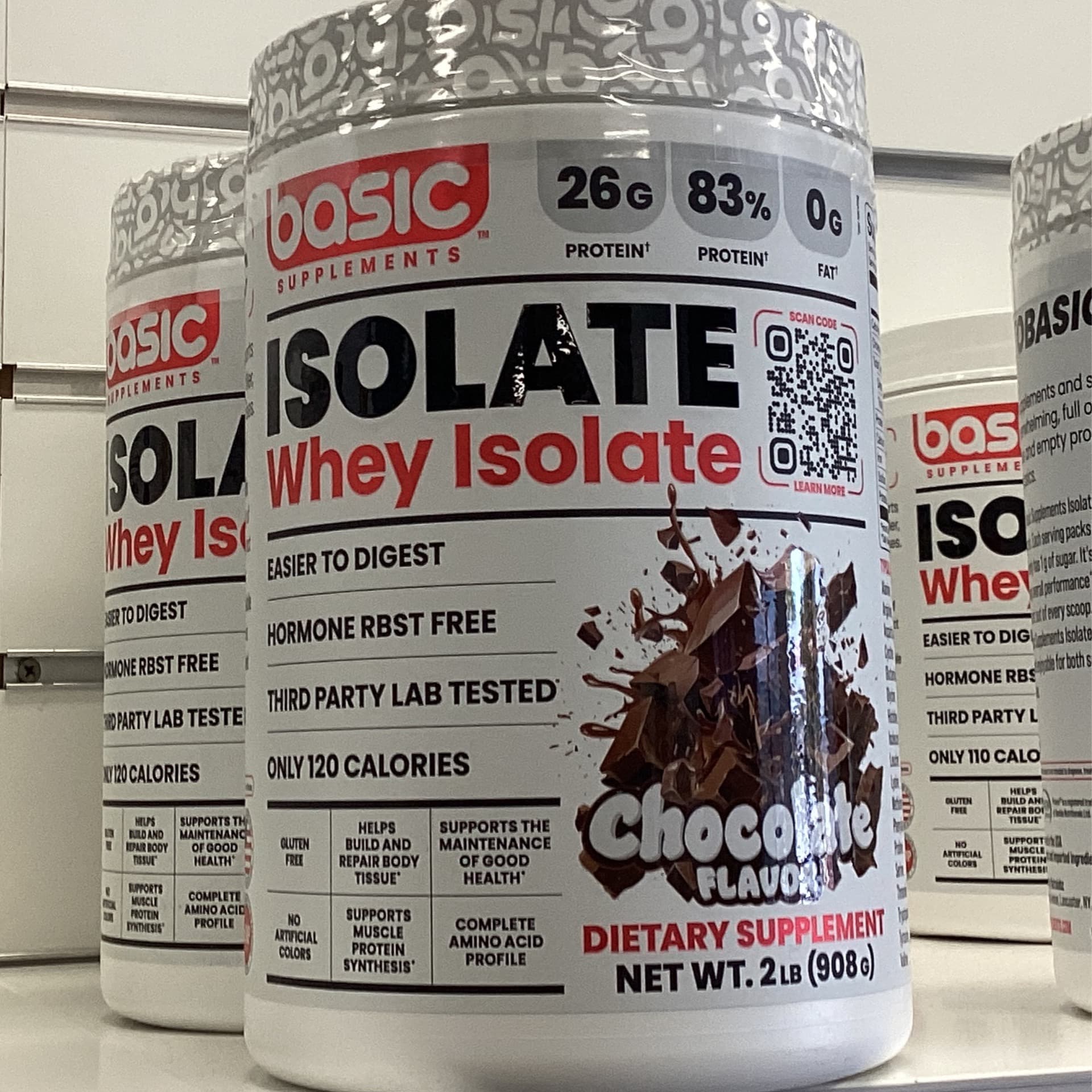 Basic Supplements Whey Isolate - Choc 2lb 908g