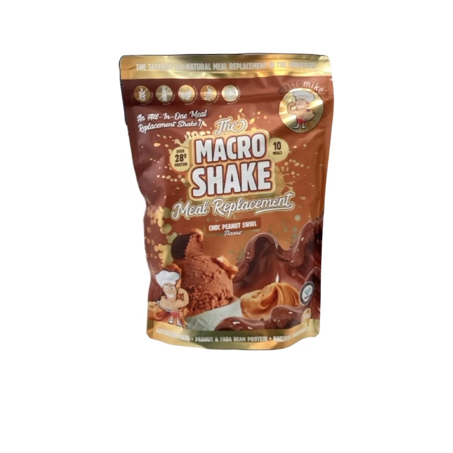 Macro Mike Choc PB Macro Shake Meal Replacement 560g