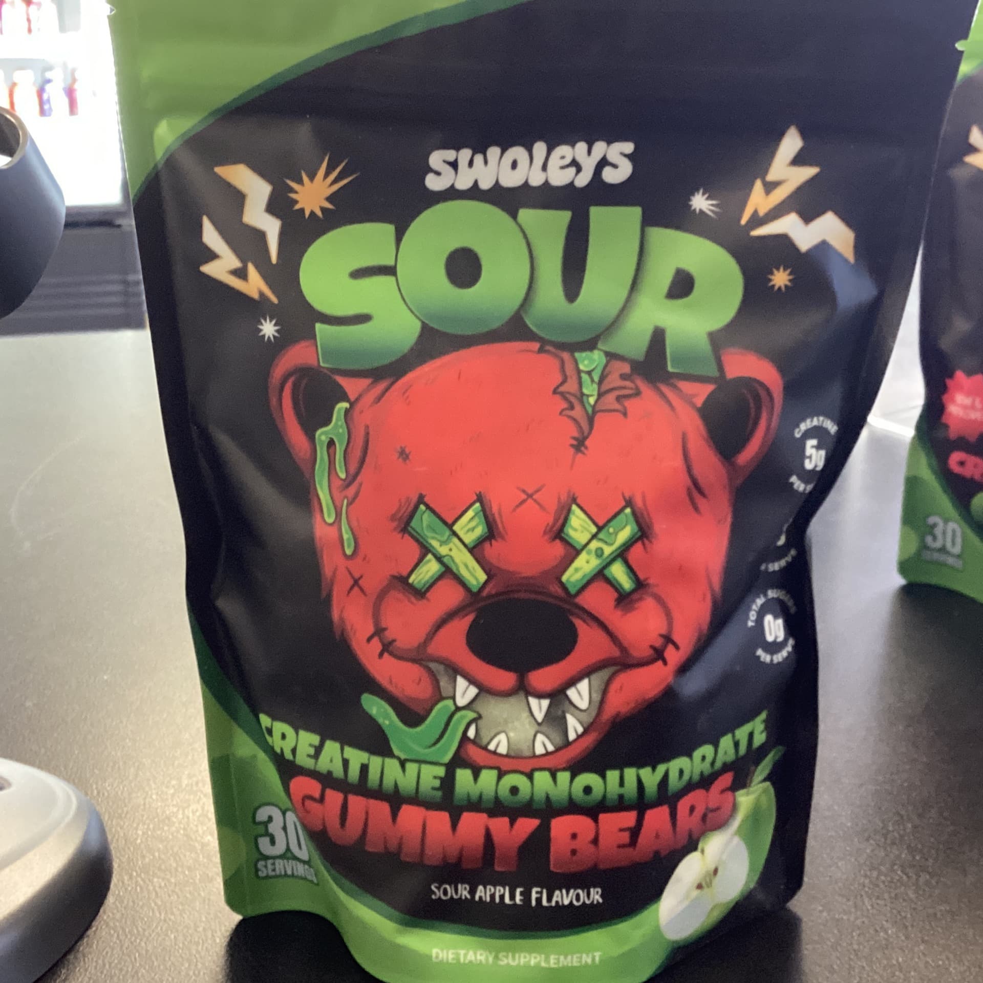Swoleys Sour Creatine Gummy Bear - Sour Apple