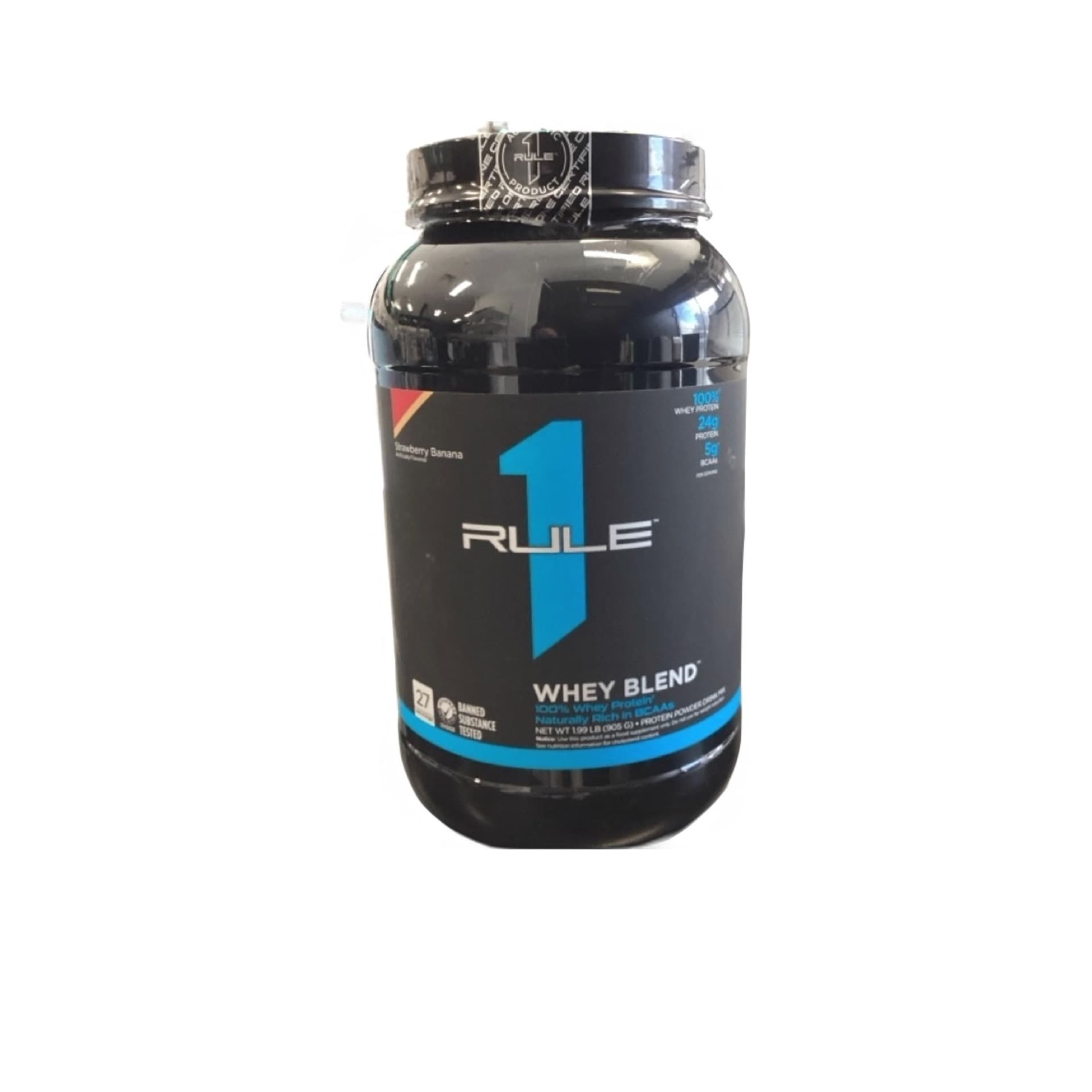 R1 WHEY PROTEIN 2LB STRAWBERRY BANANA 27 SERV