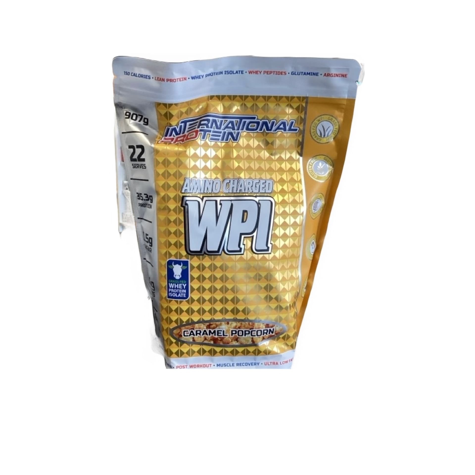 INTERNATIONAL PROTEIN AMINO WPI 907g Caramel Popcorn