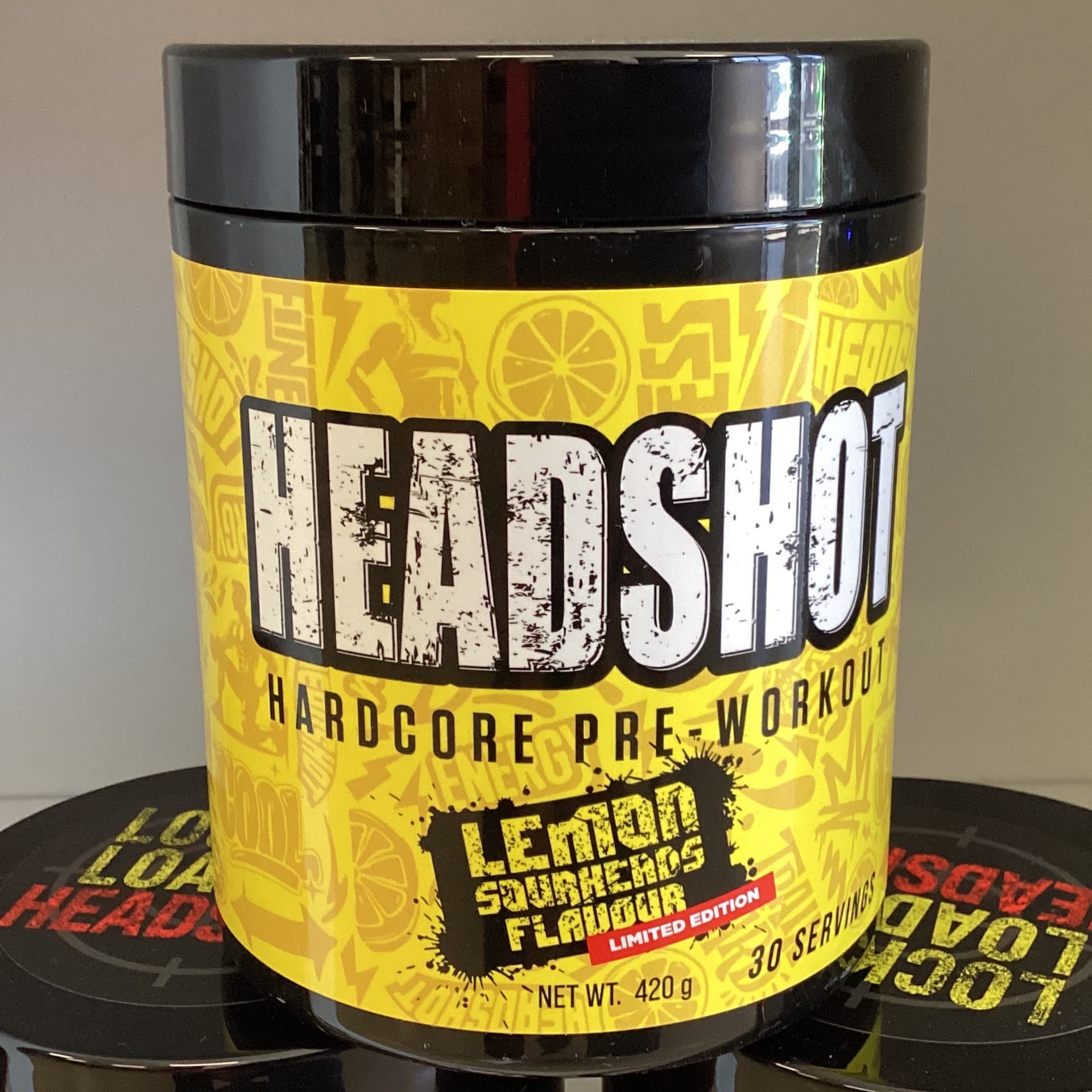 Headshot Hardcore Pre-workout - Lemon Sourheads