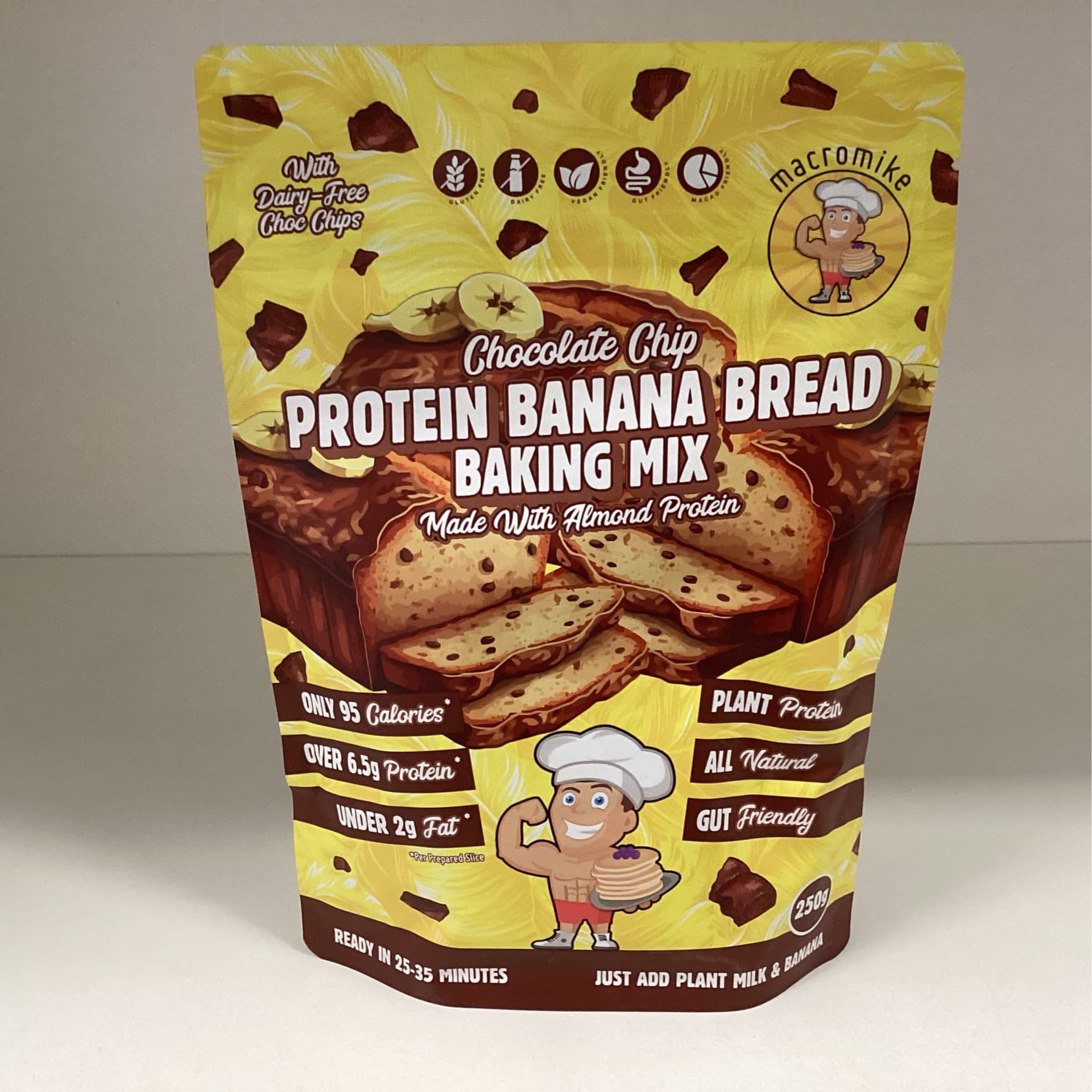Macro Mike - Banana Bread Mix Choc Chip 250g