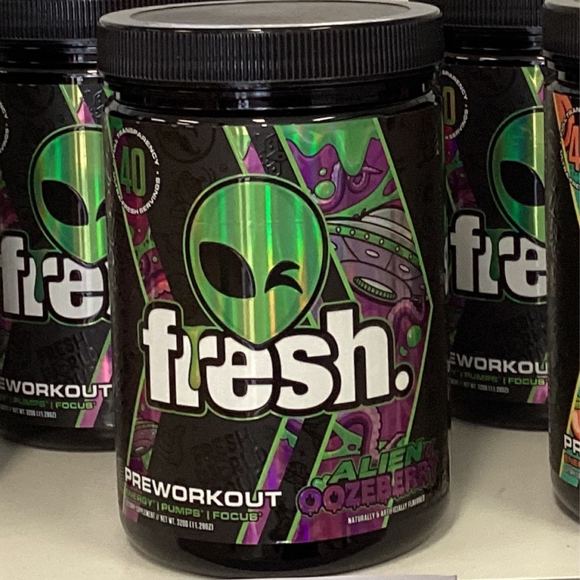 Fresh Pre Workout alien ooze berry