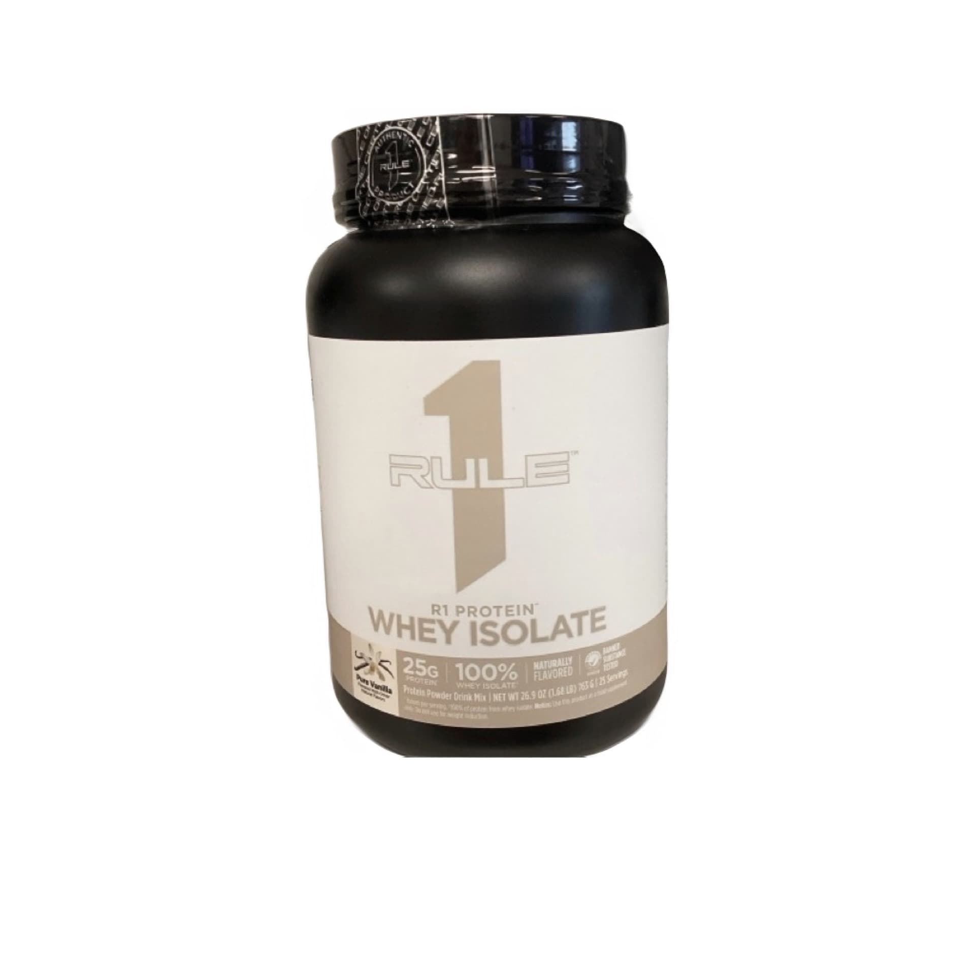 R1 PROTEIN WHEY ISOLATE NATURAL 25 SERV PURE VANILLA 1.68LB