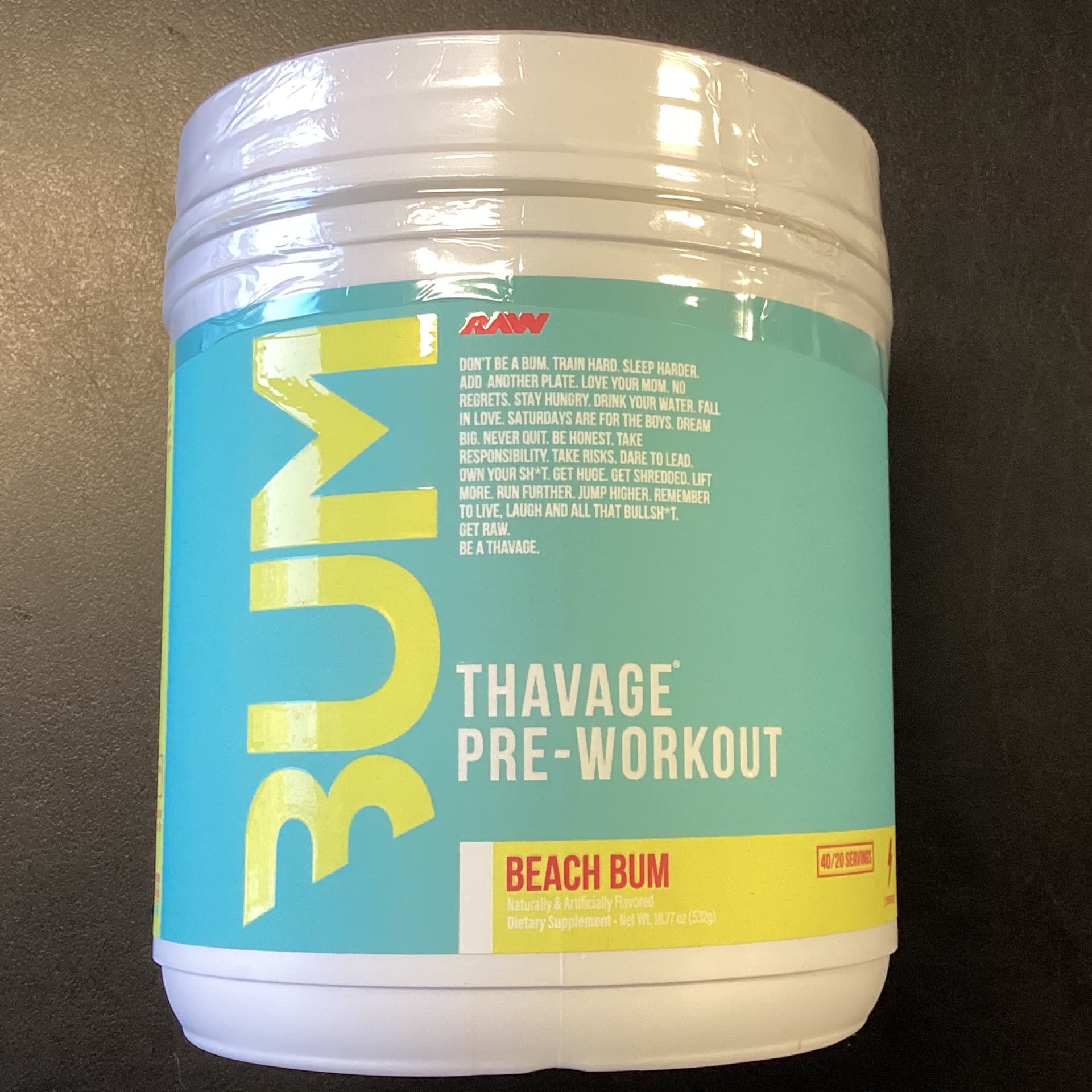 BUM THAVAGE PRE WORKOUT Beach Bum