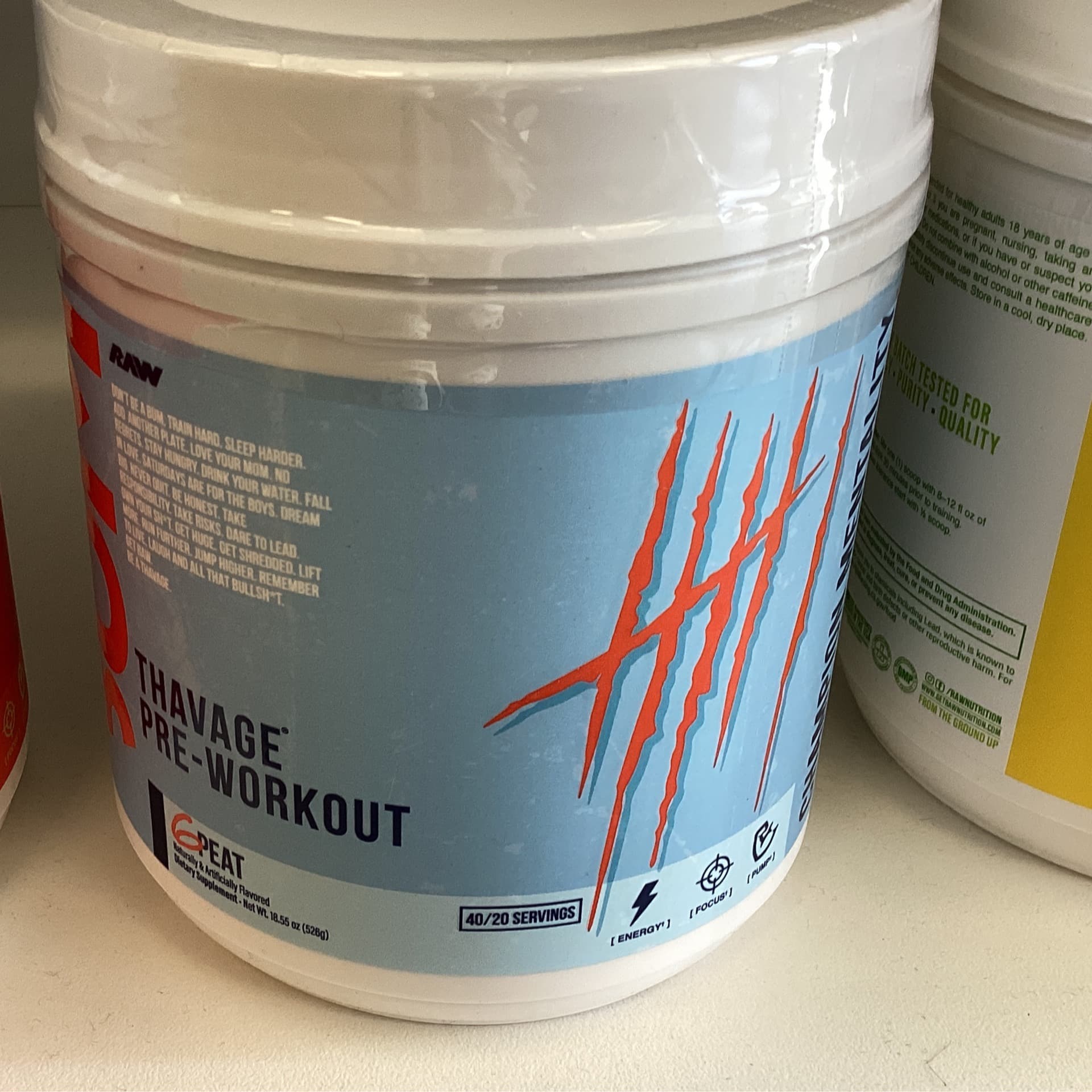 BUM Thavage Pre-Workout 6 Peat
